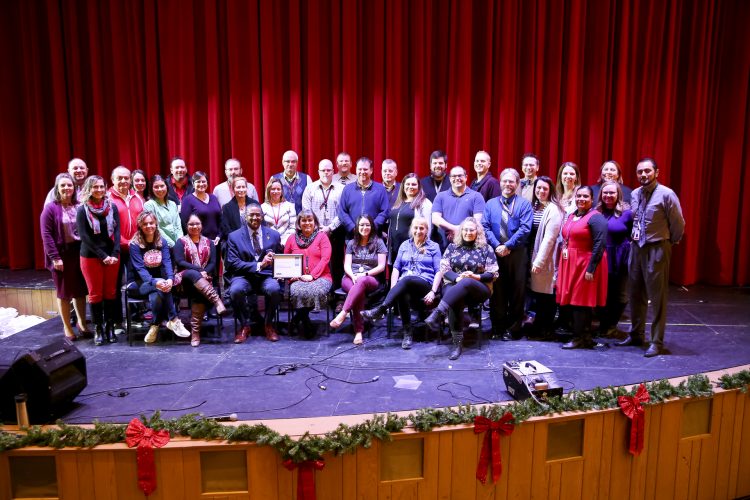 AP teachers gather for a photo