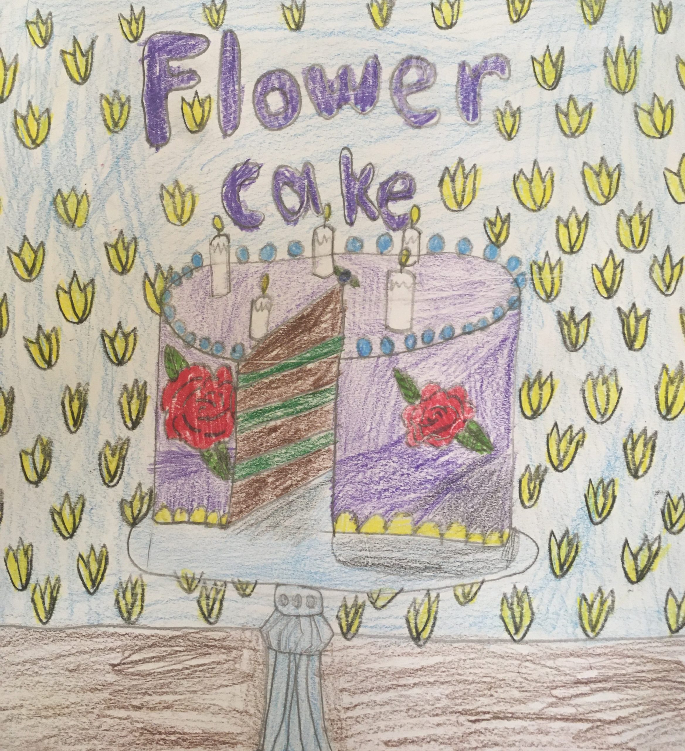 4th Grade Flower Cake