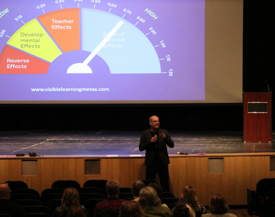 Keynote Speaker Shares Learning Framework at District Institute Day
