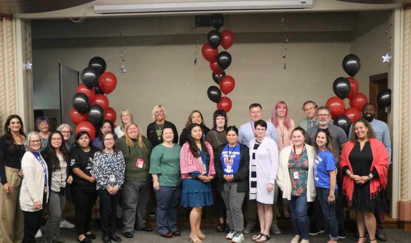 Fred Rodgers Magnet Academy with Superintendent Dr. Jennifer Norrell (right)