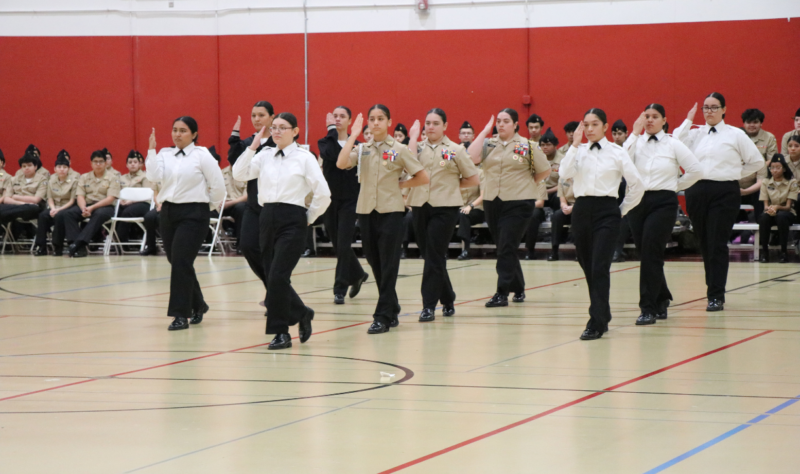 National Champion Unarmed Exhibition Drill team performing at their best.