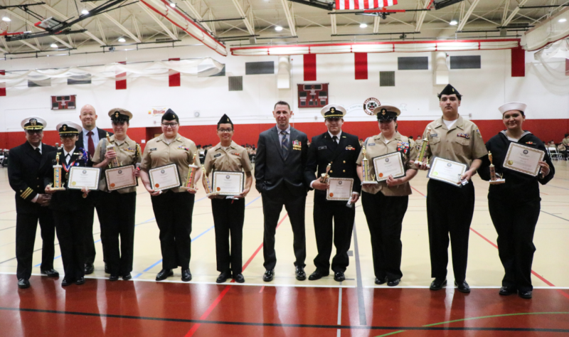 All smiles after individual Cadet awards.