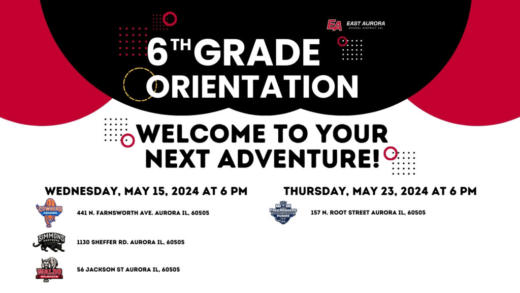 Welcome to your Next Adventure! Join us for an exciting Orientation Night designed just for our future 6th graders! Discover what makes each of our schools unique and get ready for a fantastic start to your middle school journey. Parents and students are both welcome! When: Wednesday, May 15, 2024 at 6 PM Where: Cowherd Middle School What to Expect: Meet your future teachers and classmates! Explore our classrooms and facilities. Learn about our exciting programs and clubs. Get important information about the upcoming school year. Q&A session to answer all your queries. Don’t miss out on this opportunity to step into your future with confidence and excitement. We can’t wait to welcome you and show you all the amazing things waiting for you in the next chapter of your educational journey. See you there!