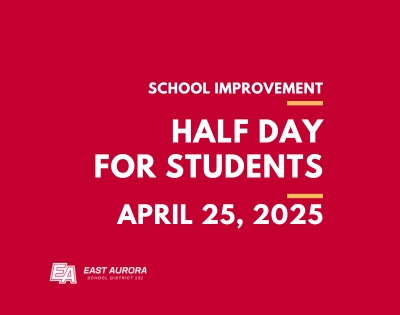 Reminder: Friday, April 25 is a Half-Day for Students!