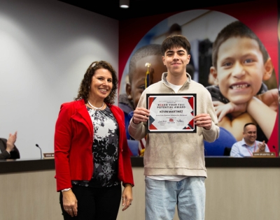 East Aurora Student Board Member Kevin Martinez Named 2025 Coca-Cola Scholar
