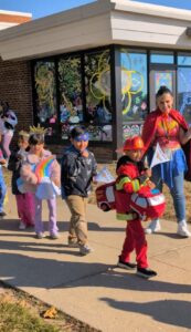 first grade red ribbon parade