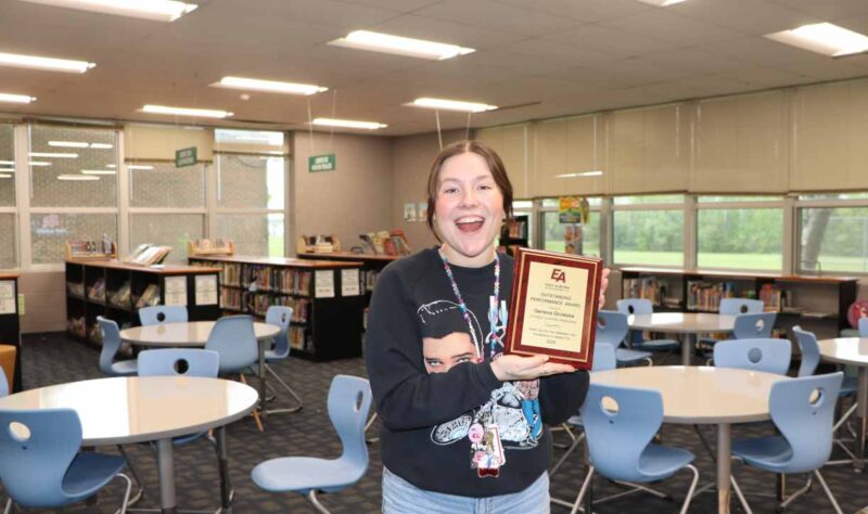 We are so proud of our libraian. Ms. Groleske.