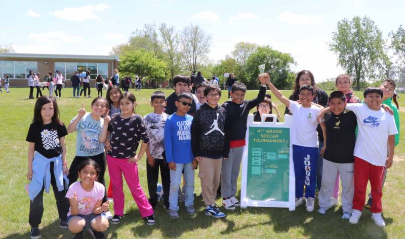 4th grade enjoyed a year end soccer tournament.