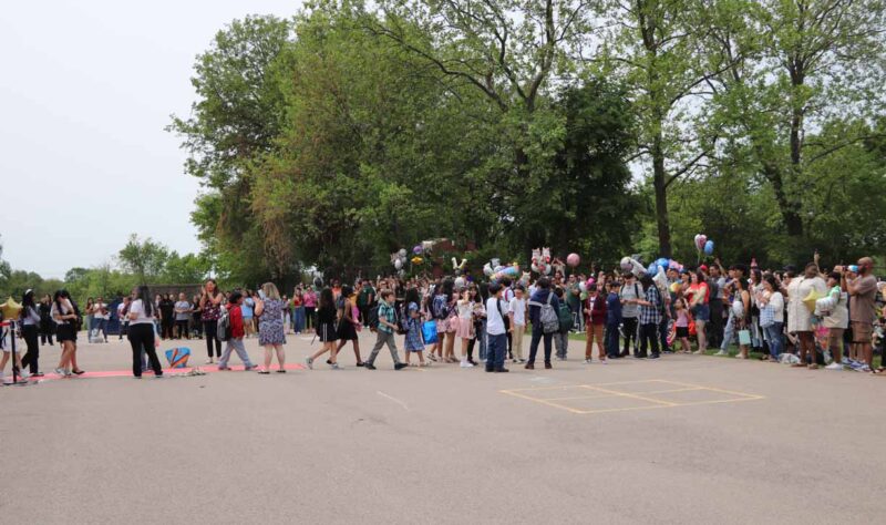 Johnson’s traditional 5th grade clap out ceremony brought tears and laughter.