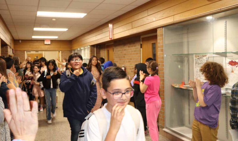 Johnson’s traditional 5th grade clap out ceremony brought tears and laughter.