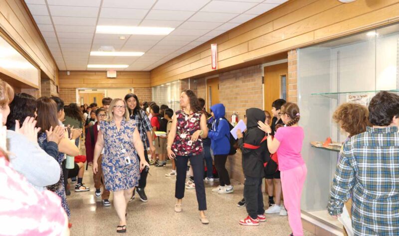 Johnson’s traditional 5th grade clap out ceremony brought tears and laughter.