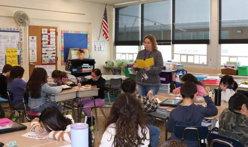 Mystery book activity on the 67th day of school