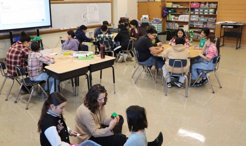 Intervention student celebrated good behavior.