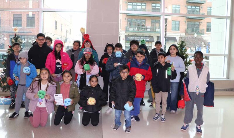 Reading intervention students visited the library.