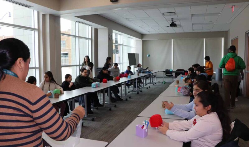 Reading intervention students visited the library.