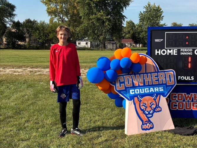Iurie Novosiolov is goalie for the boys soccer team