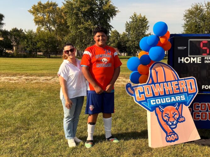 Leonardo Lopez Ayala with Ms. Botnari
