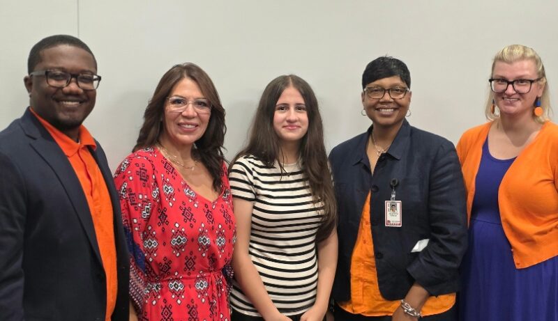 Taleen Kandakji with her family and Cowherd admin