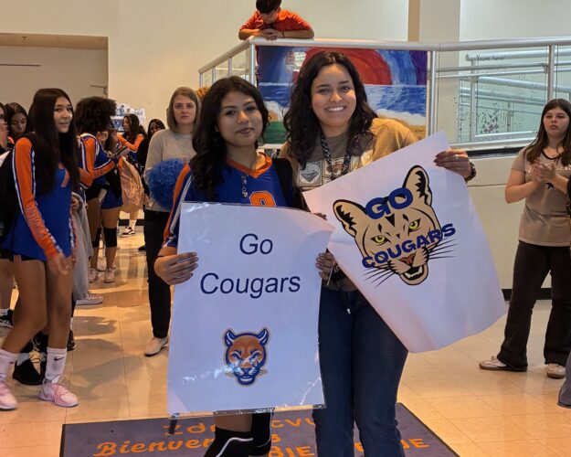 Evangeline Marrero with Ms. Lopez