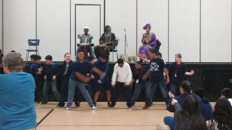 Showing off their moves