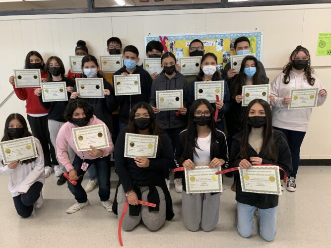 7th Grade High Honors 4.21.22